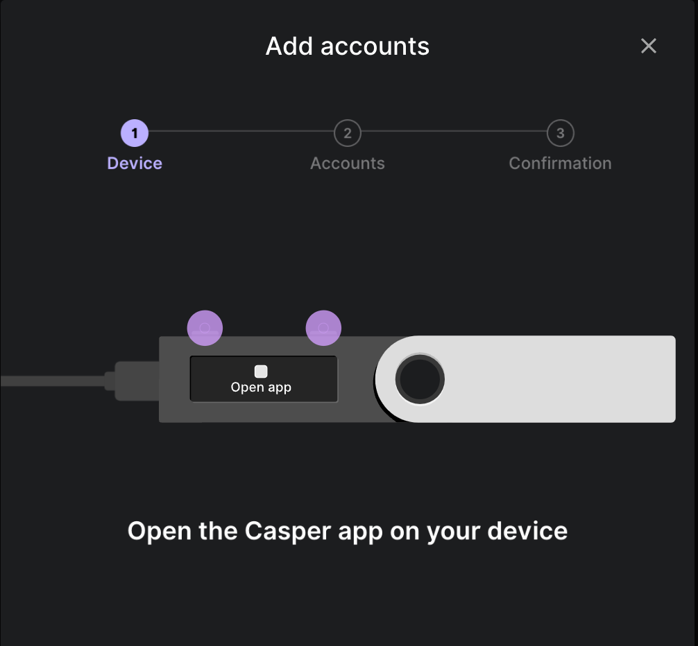 Open the Casper app