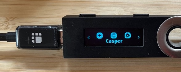 Select Casper on Ledger